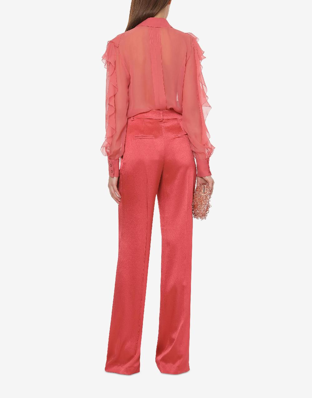 Alberta Ferretti Pantalone in raso Cocktail In Vendita