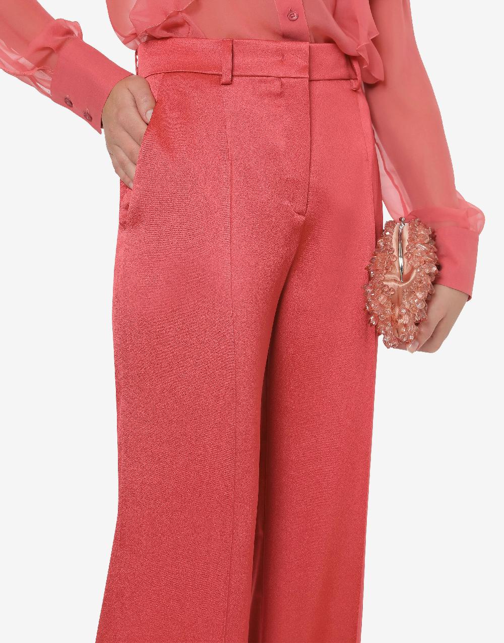 Alberta Ferretti Pantalone in raso Cocktail In Vendita