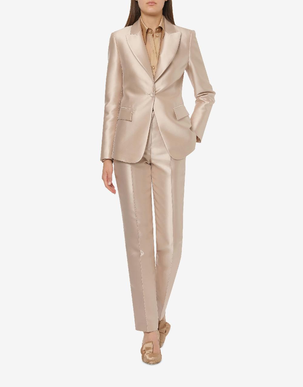 Alberta Ferretti Pantalone in mikado Cocktail Vendita Calda