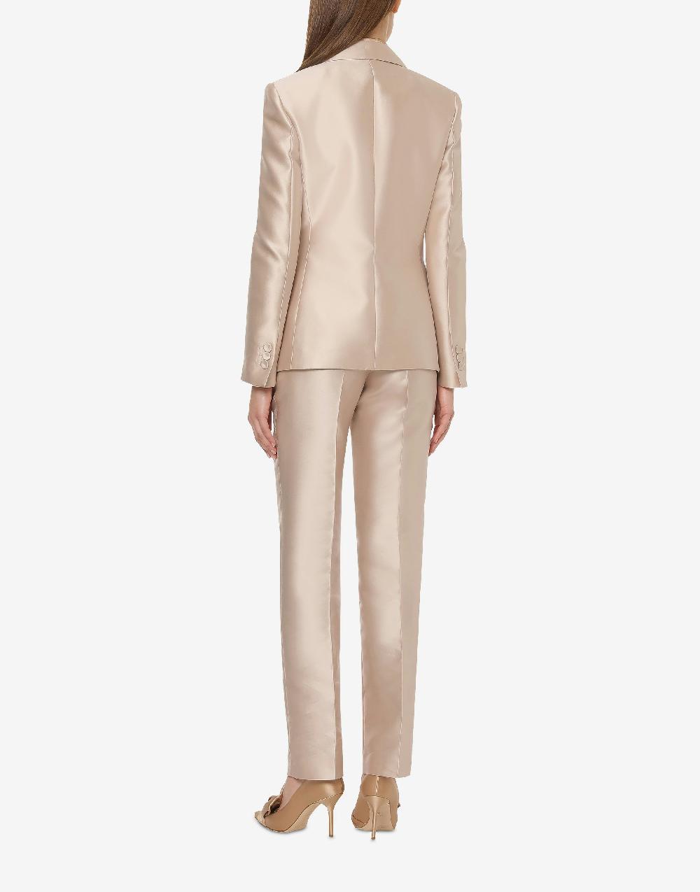 Alberta Ferretti Pantalone in mikado Cocktail Vendita Calda