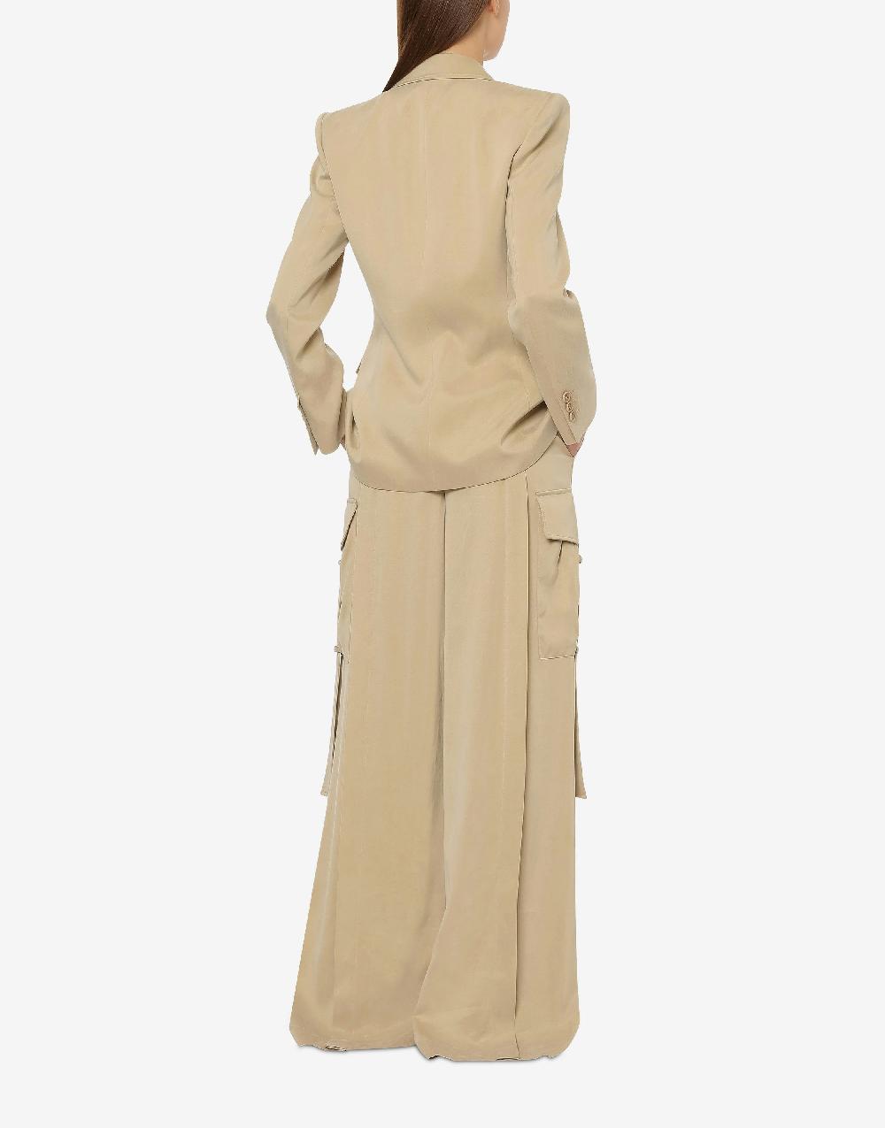 Alberta Ferretti Pantalone oversize in tela lavata In Saldo