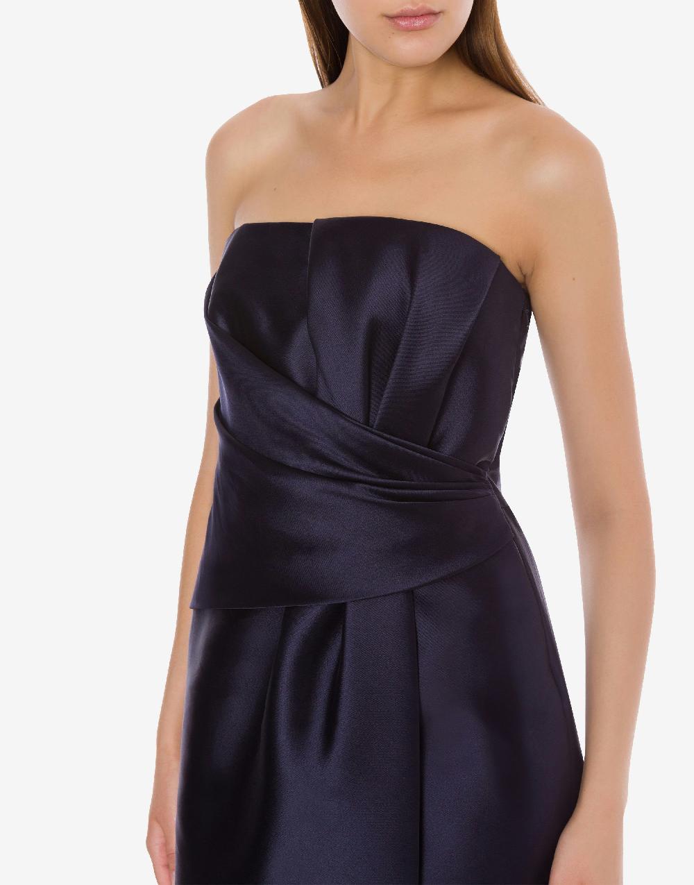 Alberta Ferretti Abito longuette in mikado Cocktail Ritorno libero