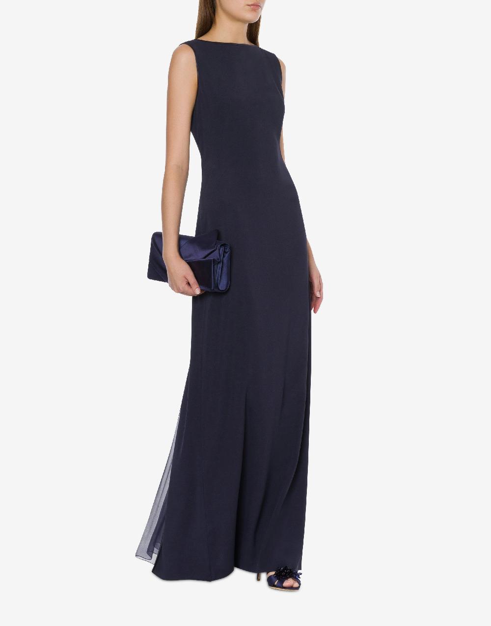 Alberta Ferretti Abito lungo in enver satin In Linea