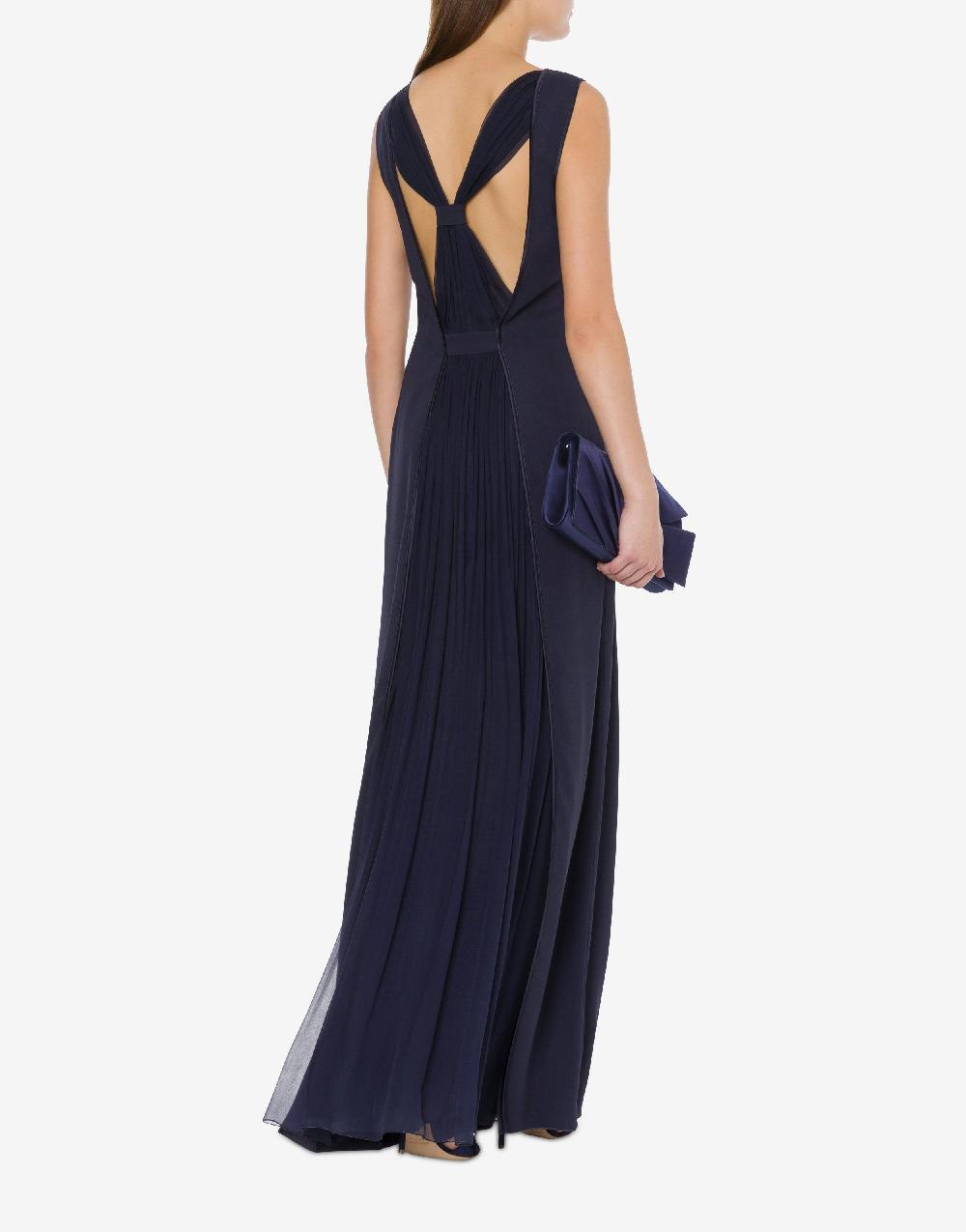 Alberta Ferretti Abito lungo in enver satin In Linea