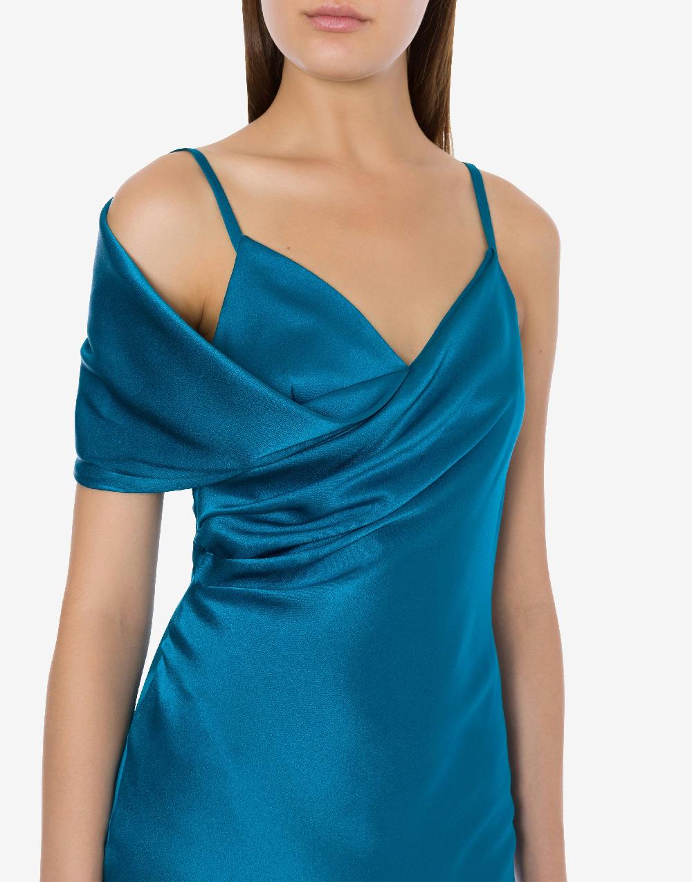 Alberta Ferretti Abito longuette in raso Cocktail Vendita