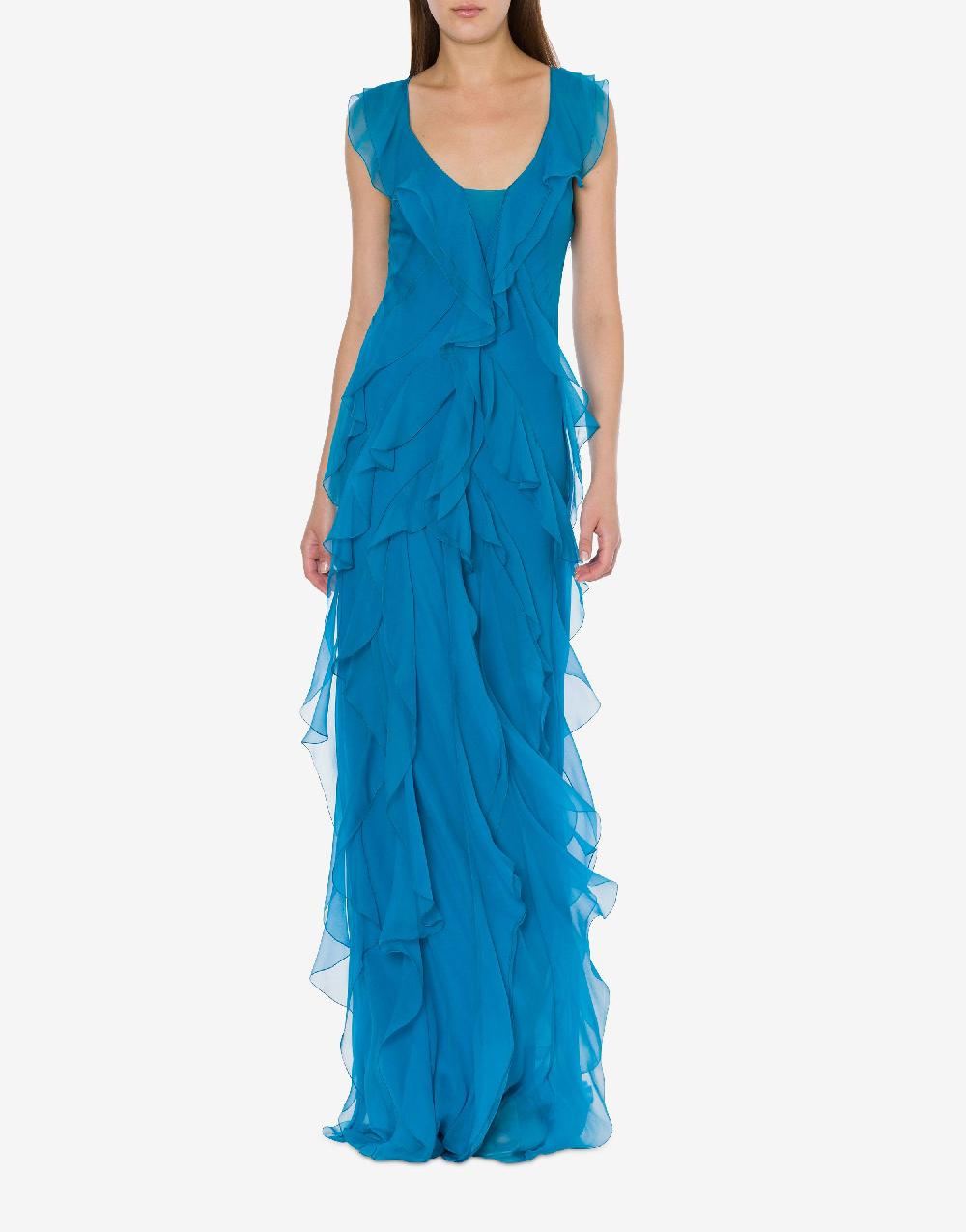 Alberta Ferretti Abito in chiffon organico Cocktail Promozione