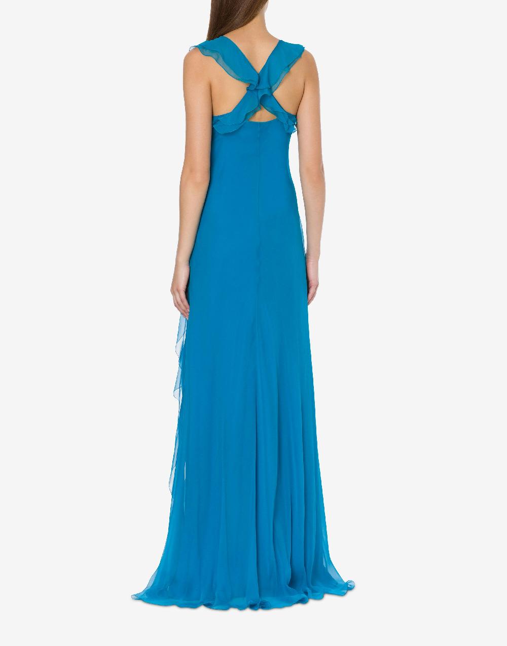 Alberta Ferretti Abito in chiffon organico Cocktail Promozione