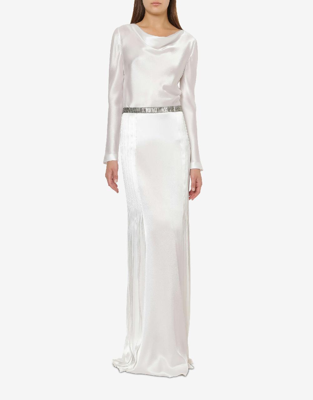 Alberta Ferretti Blusa in raso Cocktail Qualità Garantita