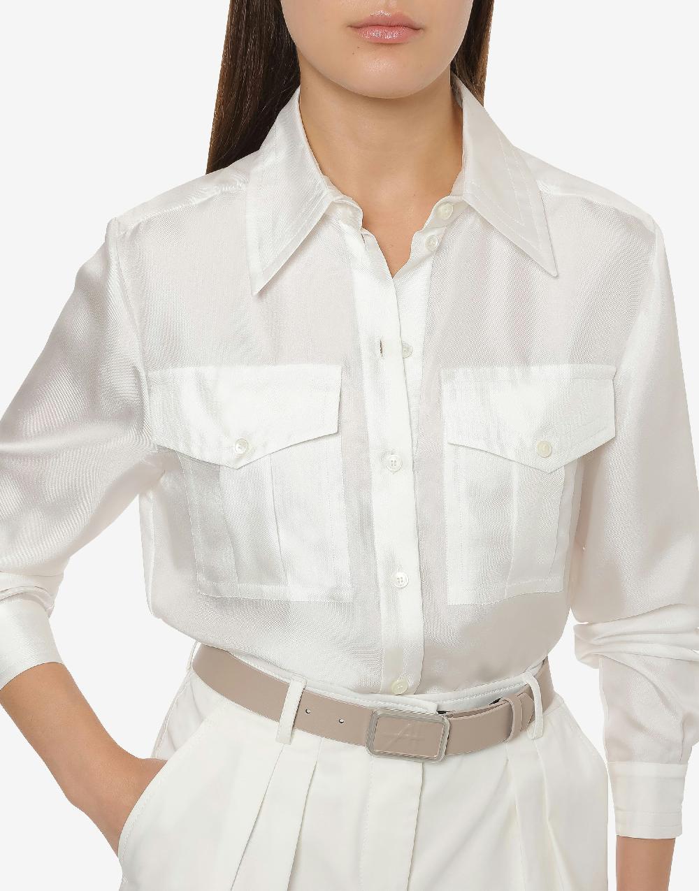 Alberta Ferretti Camicia in twill di seta Promozione Limitata