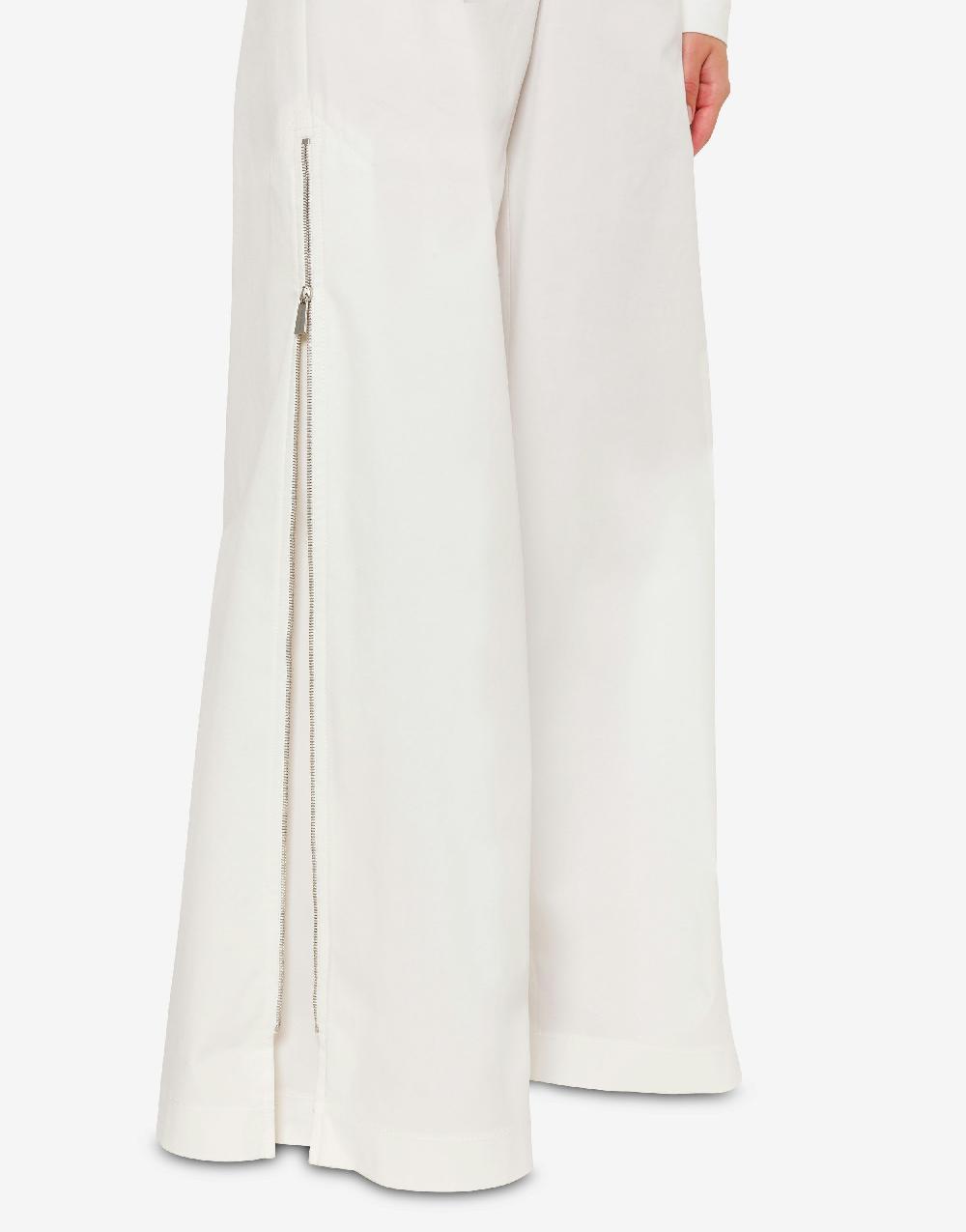 Alberta Ferretti Pantalone oversize in tela di cotone stretch Fino Al -60%