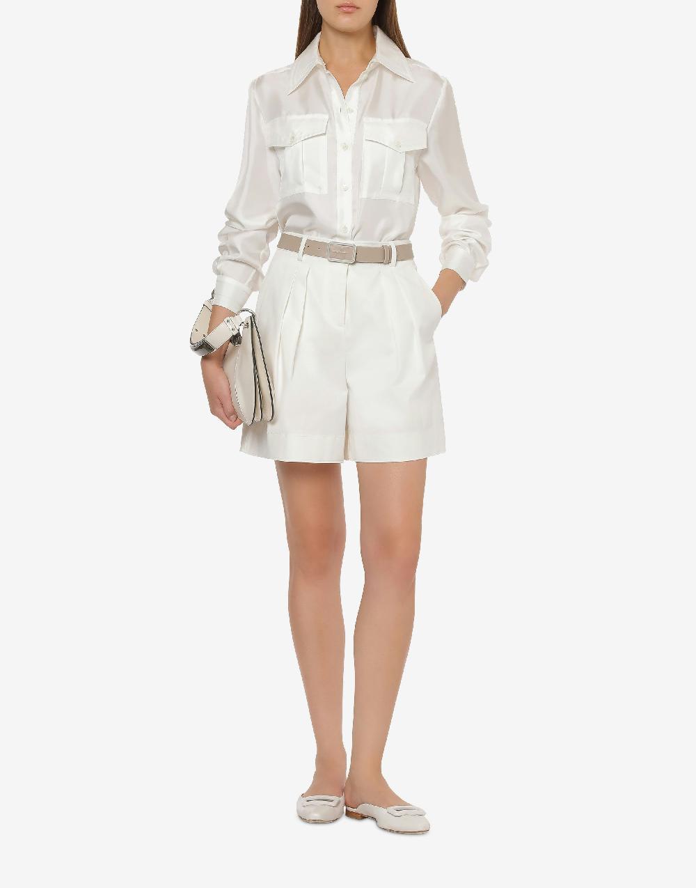 Alberta Ferretti Short in tela di cotone stretch Outlet