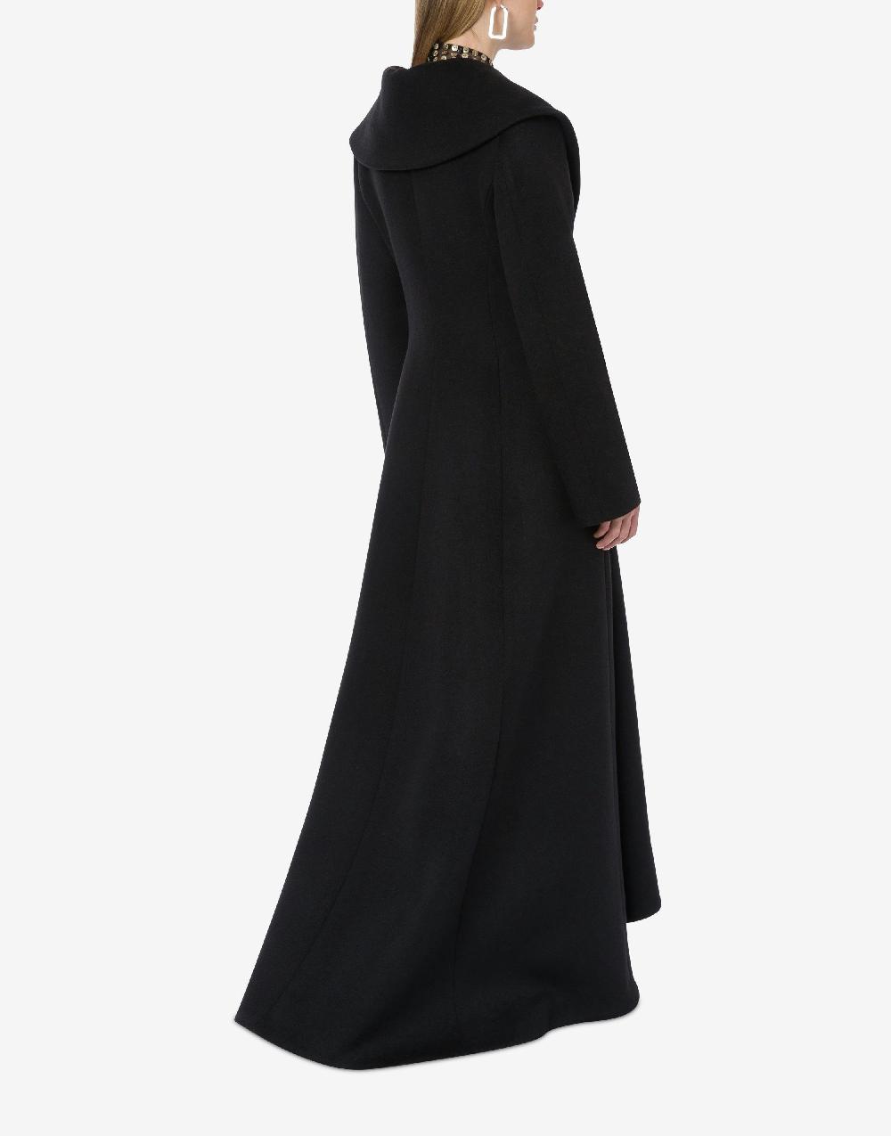 Alberta Ferretti Cappotto in panno di lana e cashmere Offerte