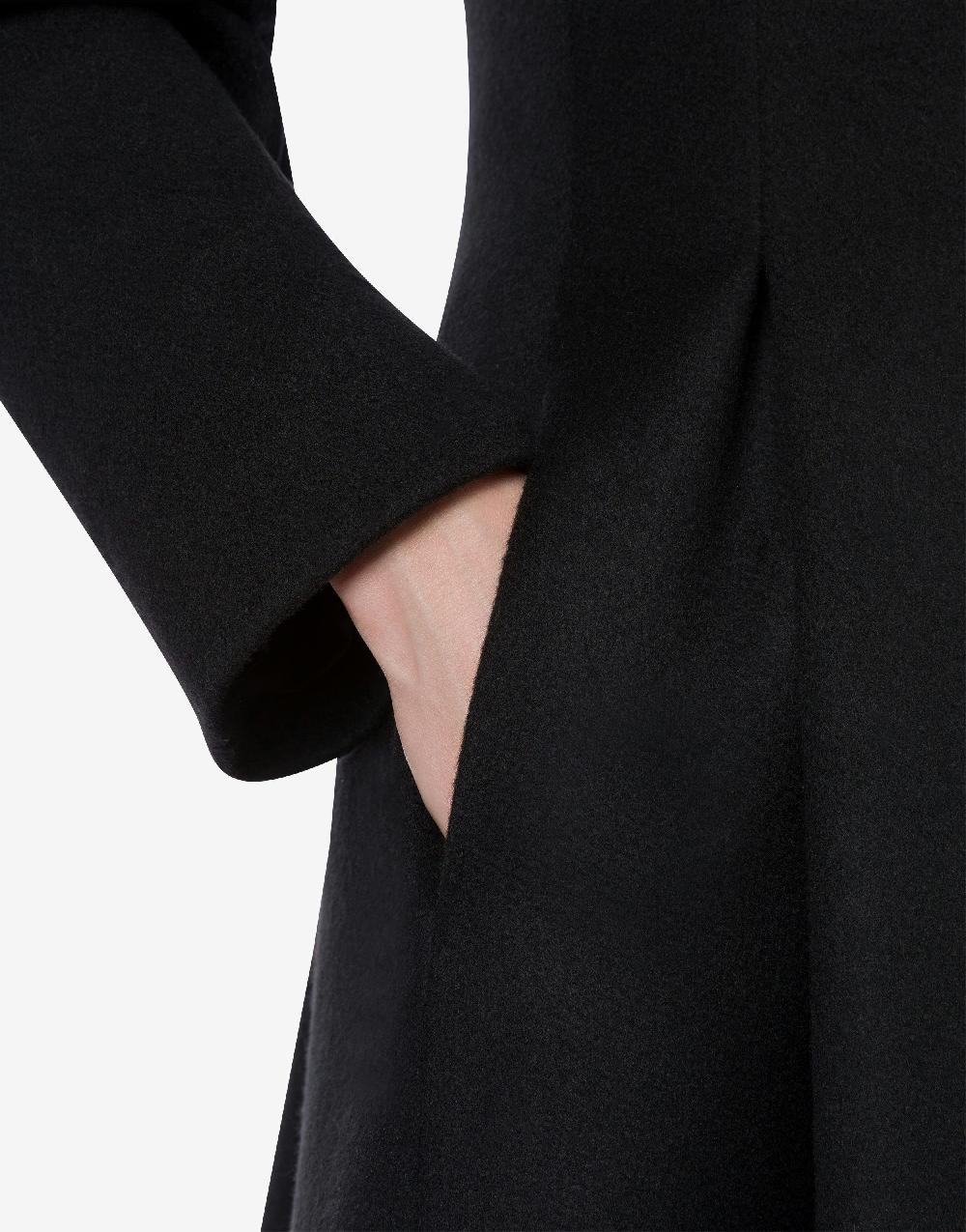 Alberta Ferretti Cappotto in panno di lana e cashmere Offerte